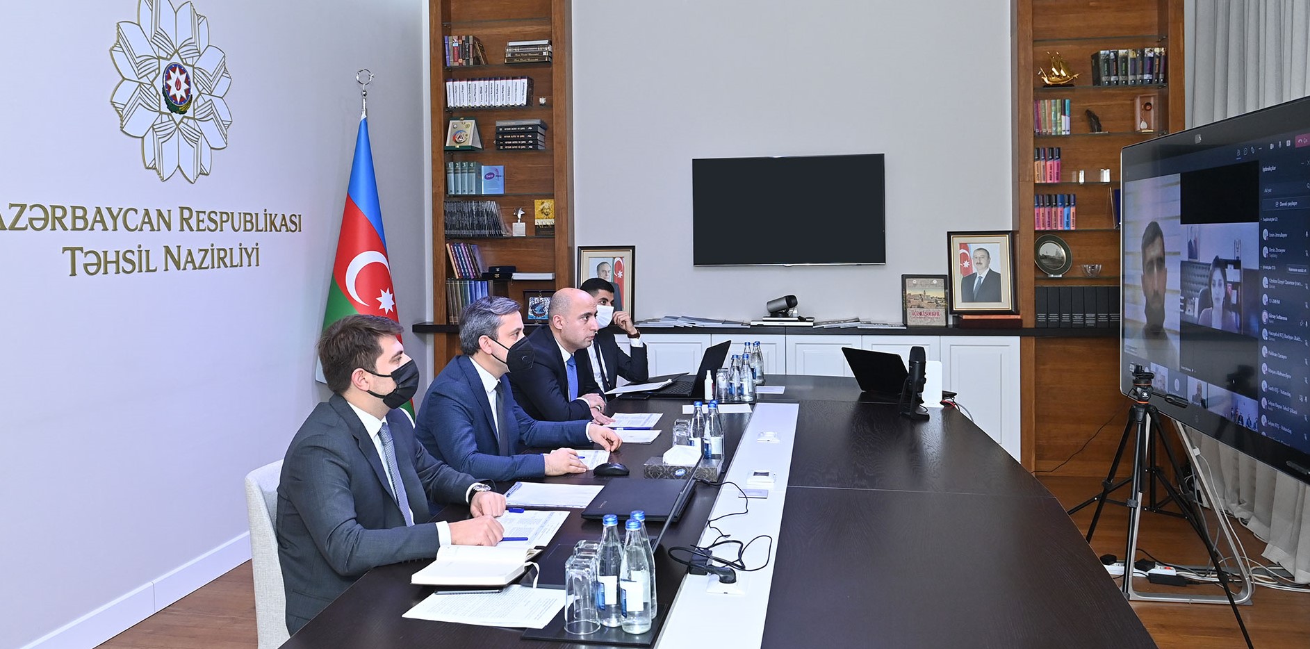 Təhsil nazirinin videoqəbulu keçirilib